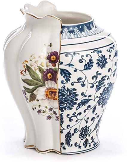 Vaso in porcellana ø cm.23 h.26 'hybrid-melania'
