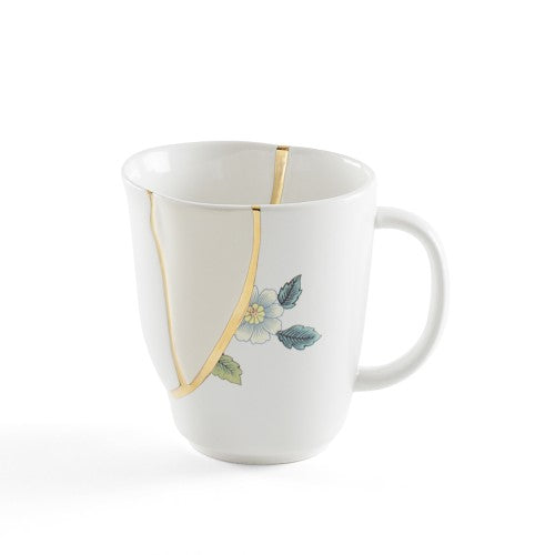 Tazza mug in porcellana ø cm.8,5 h.9 'kintsugi-n'1'
