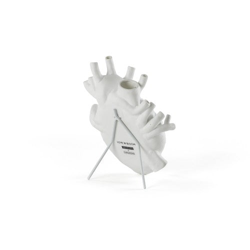LOVE IN BLOOM BIANCO HEART VASE