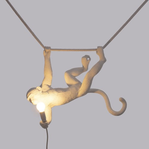 Lampada in resina 'monkey lamp' cm.59x40 h.44 - swing