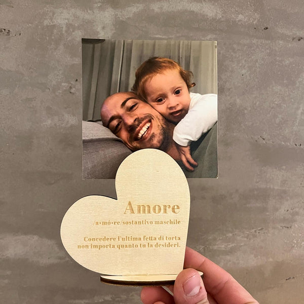 Portafoto DA TAVOLO cuore AMORE